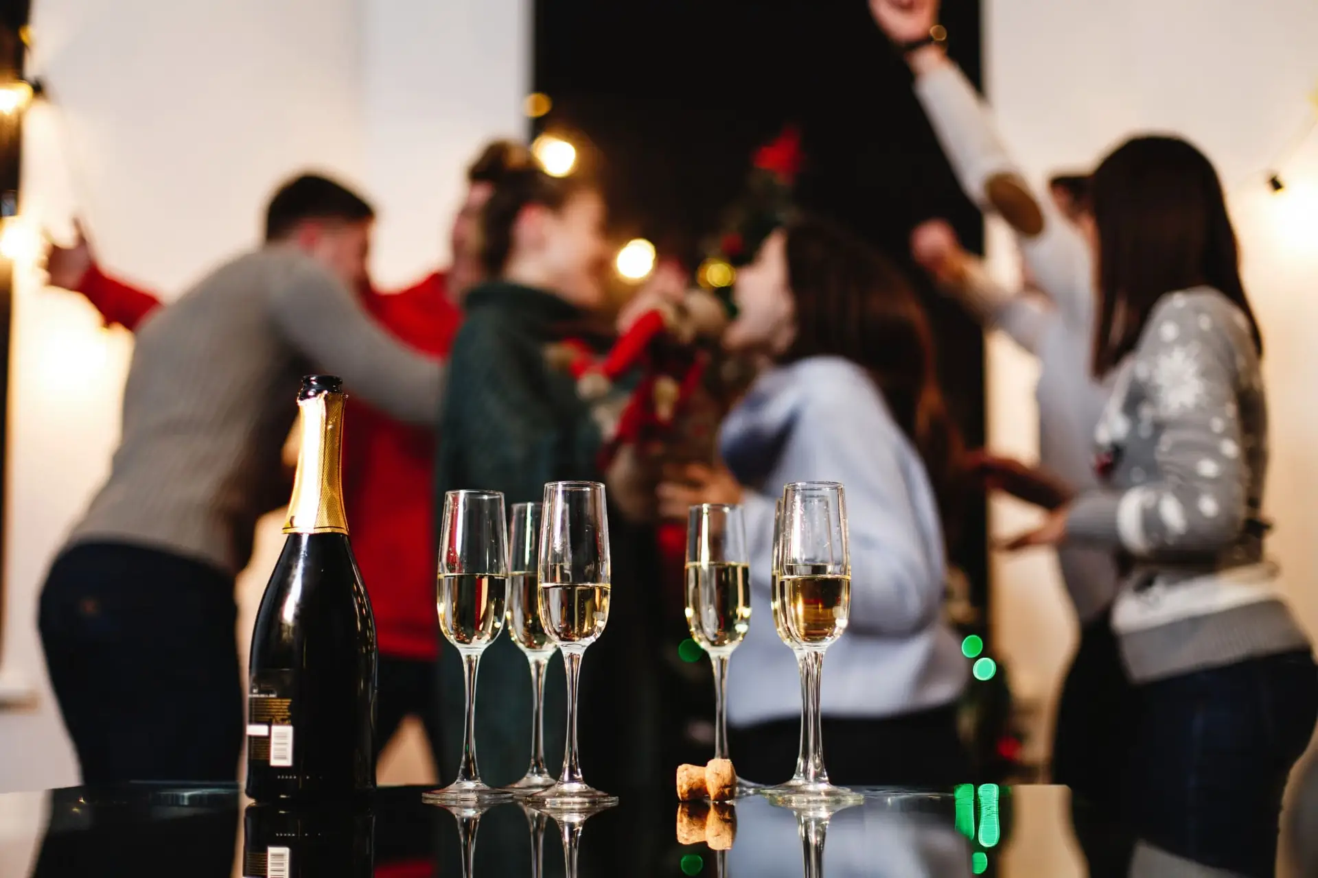 Holiday party table in Midtown Manhattan, one of the classic things to do in New York City fall and winter
