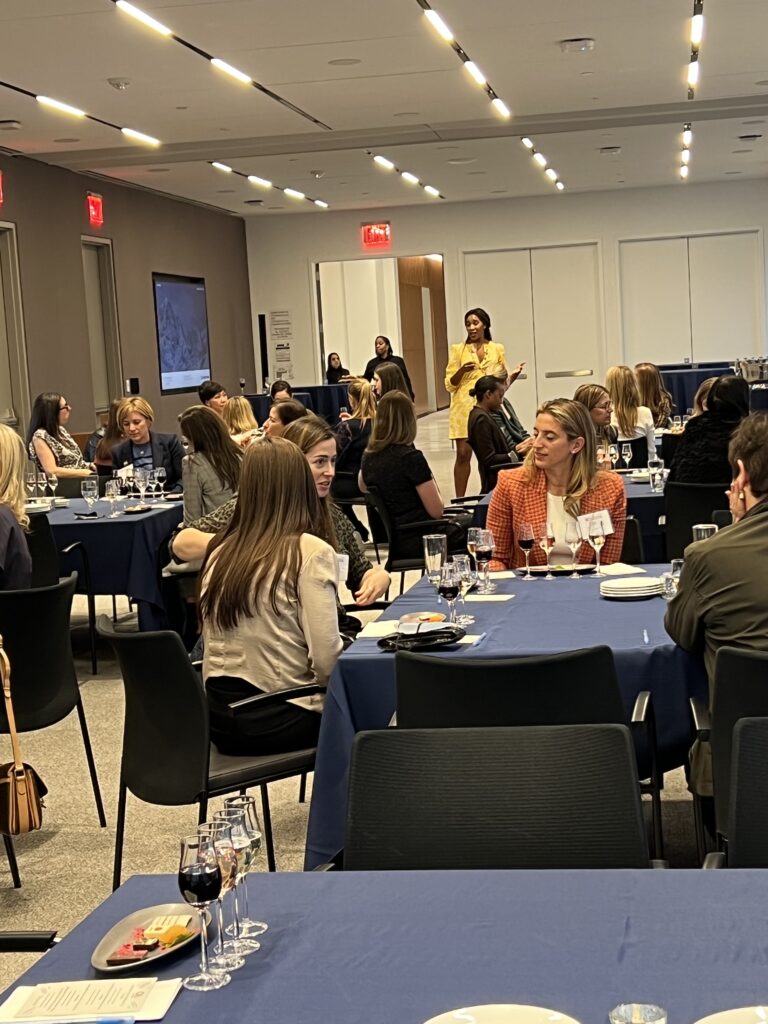 Luxury corporate team building NYC overview showing collaborative tables and elegant décor by Ayza Events & Catering